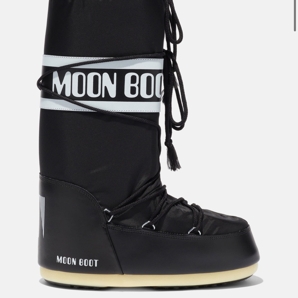 Moon Boot Icon Black Nylon Boots